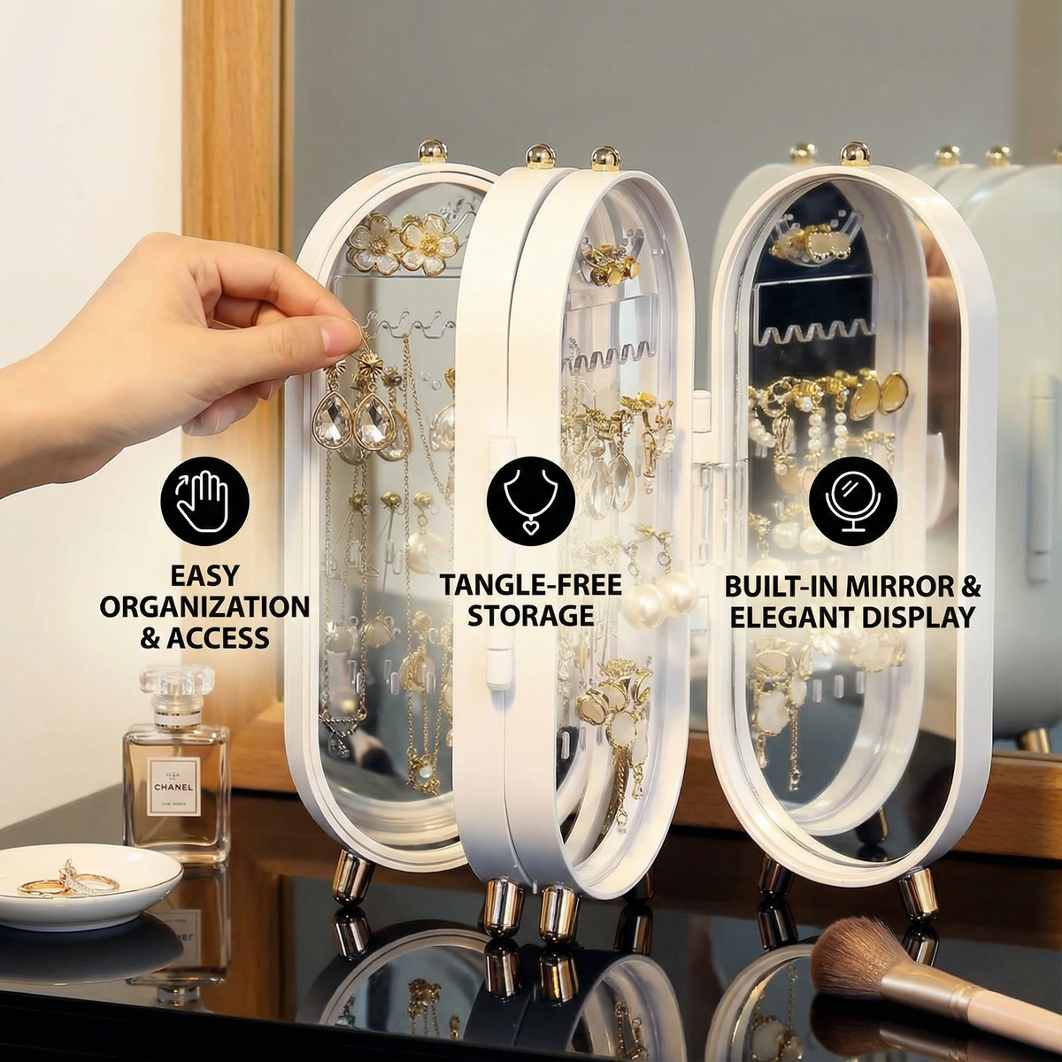 Gemora – Keep jewelry instantly tangle-free, clean, and ready to use