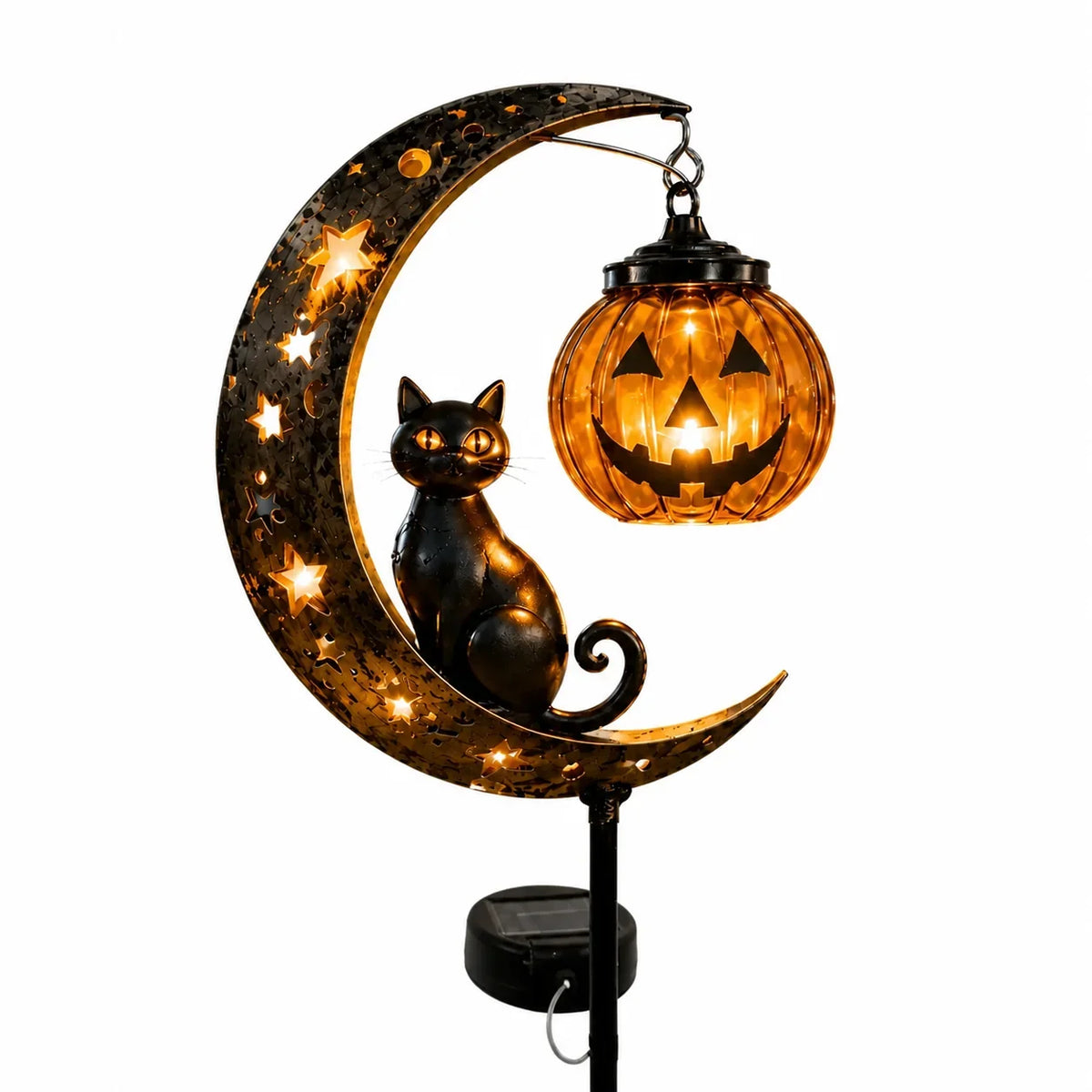 SpookySilhouette - Moon Pumpkin Garden Accessory
