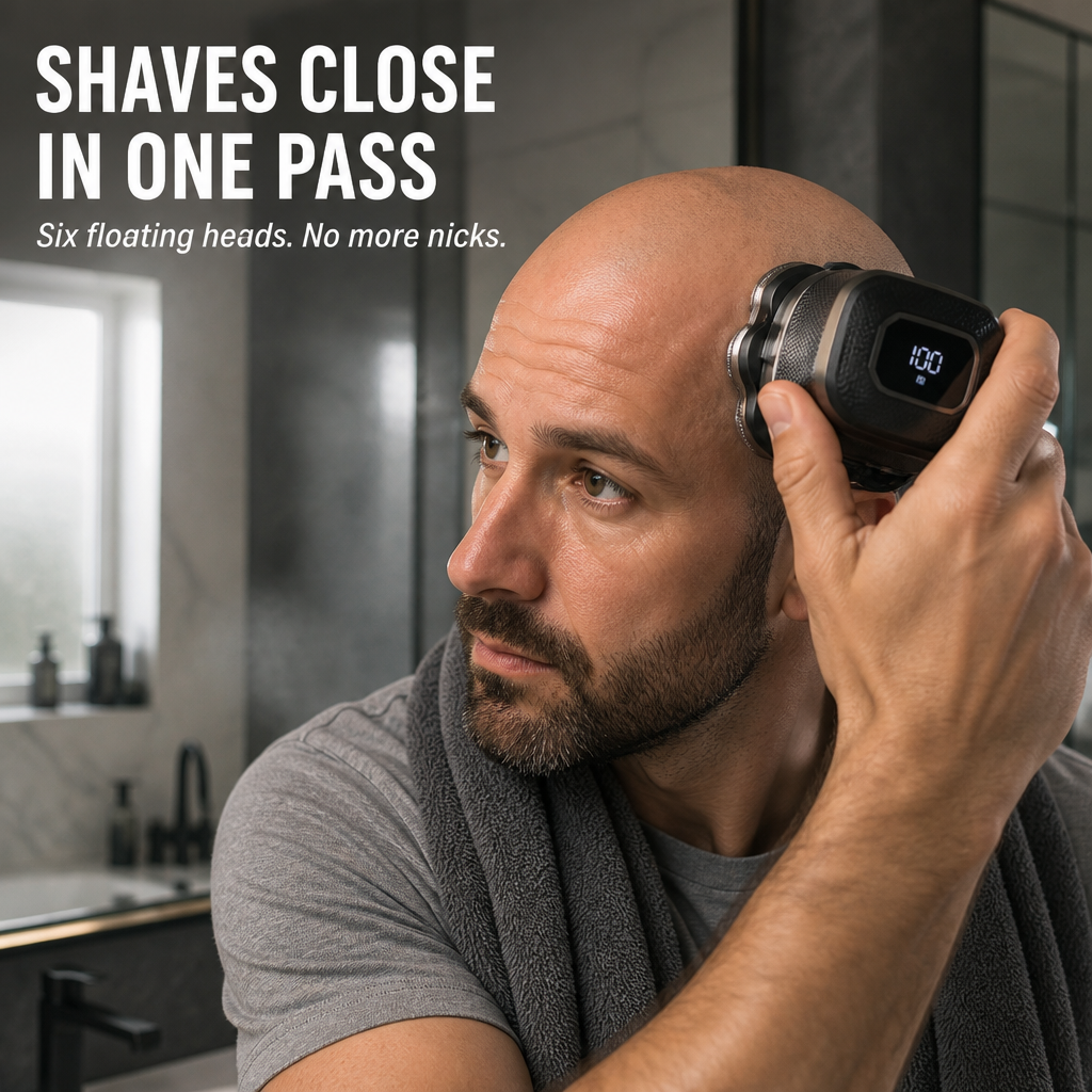 SmoothGlideShaver – Perfectly smooth scalp in under 3 minutes