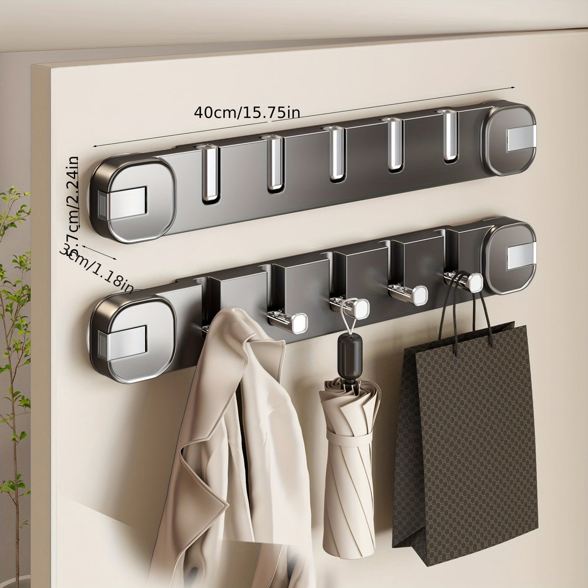 1+1 FREE | OrganizeEase – wall-mounted storage solution without damage, providing instant order