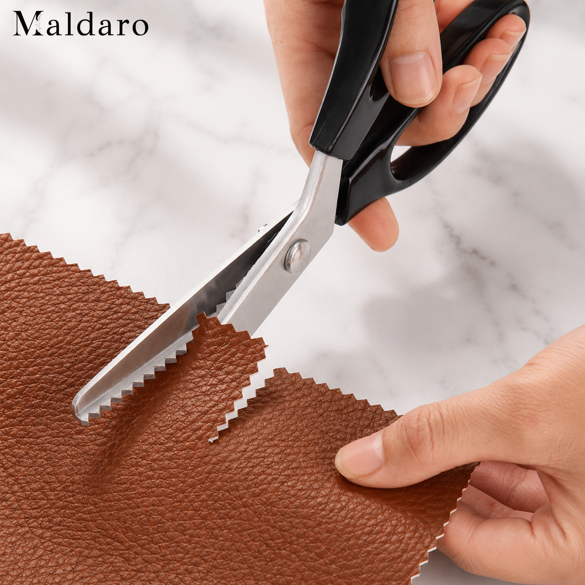 SilkySnipper Professional Scissors | Triangular Teeth | Precise & Sharp | For Fabric, Paper & Crafting