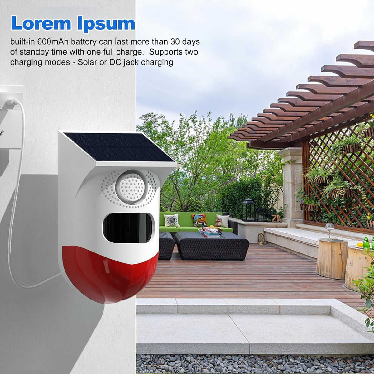 SecureGuardAlert – Quickly Stop Intruders with Loud Siren and Bright Light