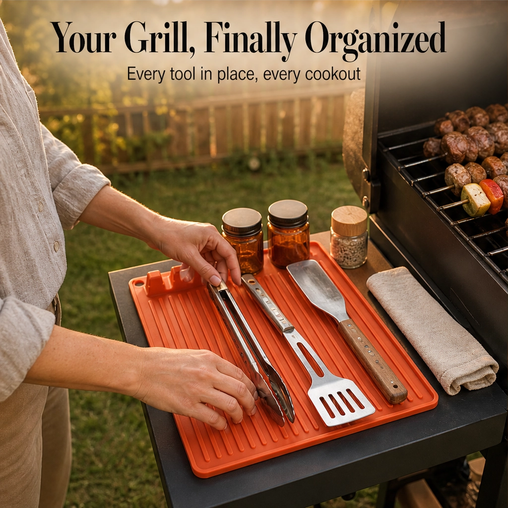 GrillNest - Keep Your Grill Station Clean and Tools Organized
