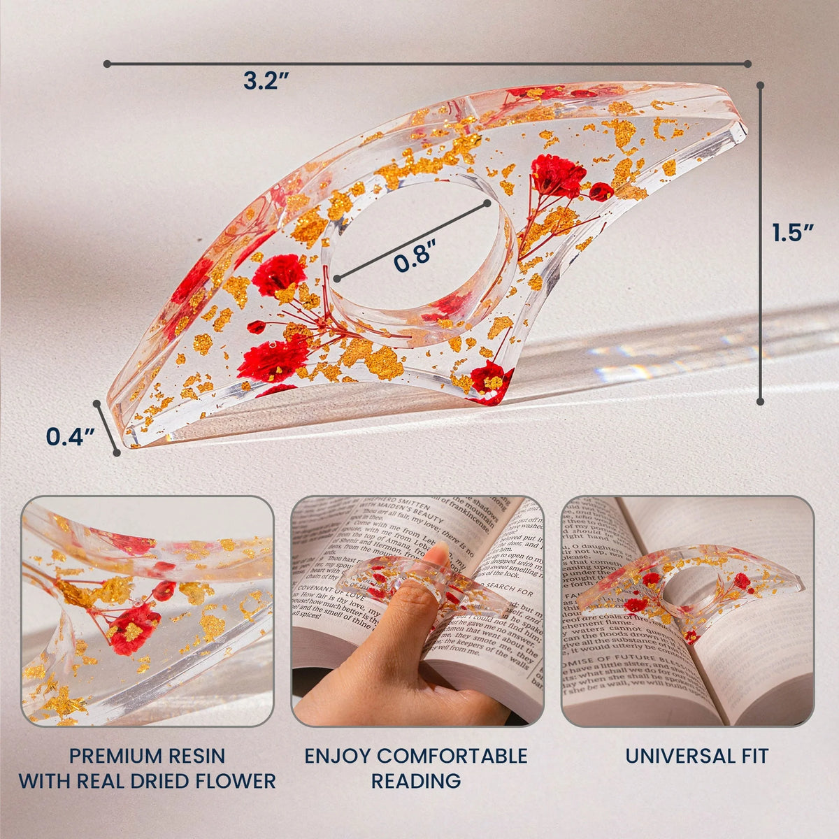 1+1 FREE | ReadBloom - Comfortable One-Handed Reading Enjoy Without Pain