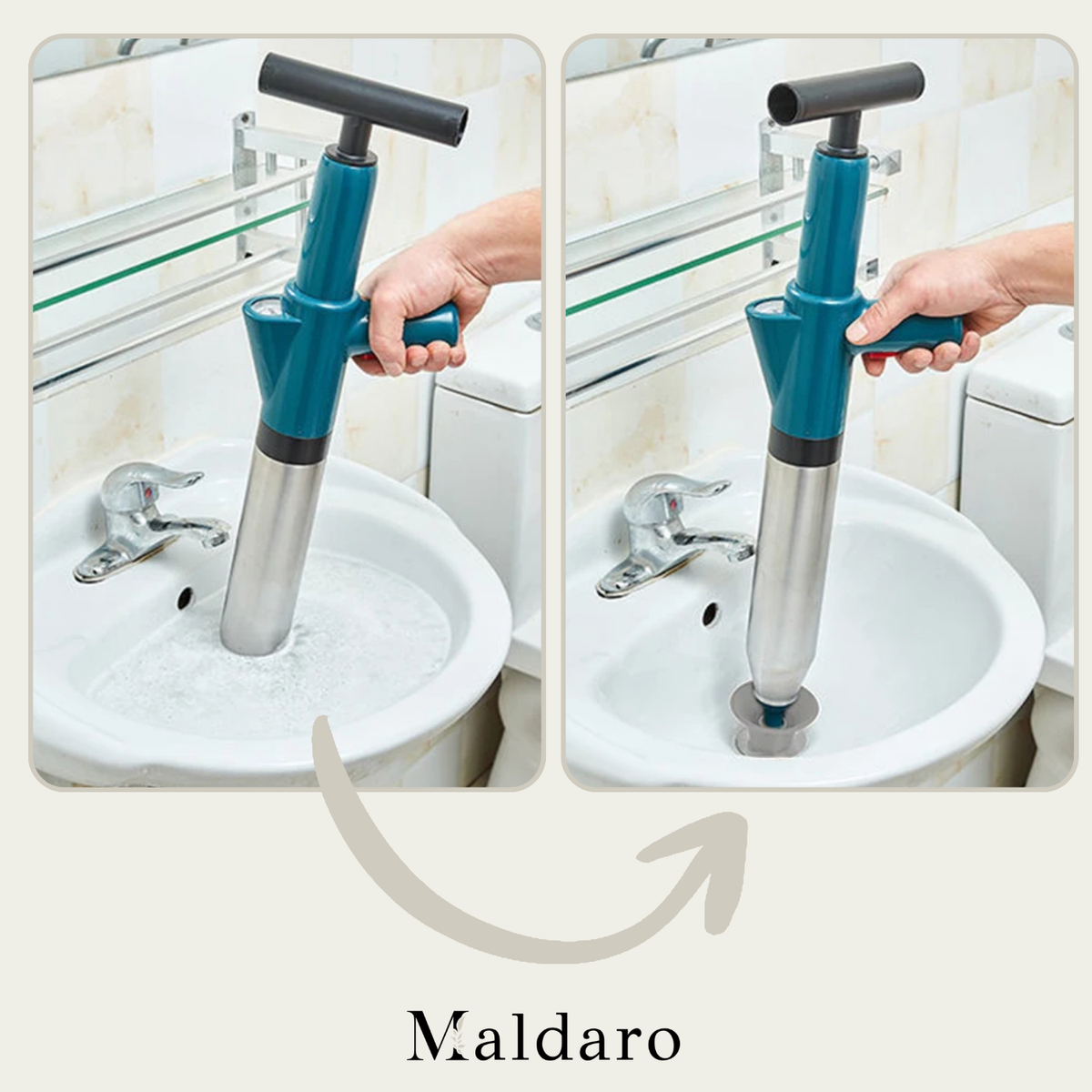 FlushJet – Quickly Eliminates Stubborn Clogs for Free Drains