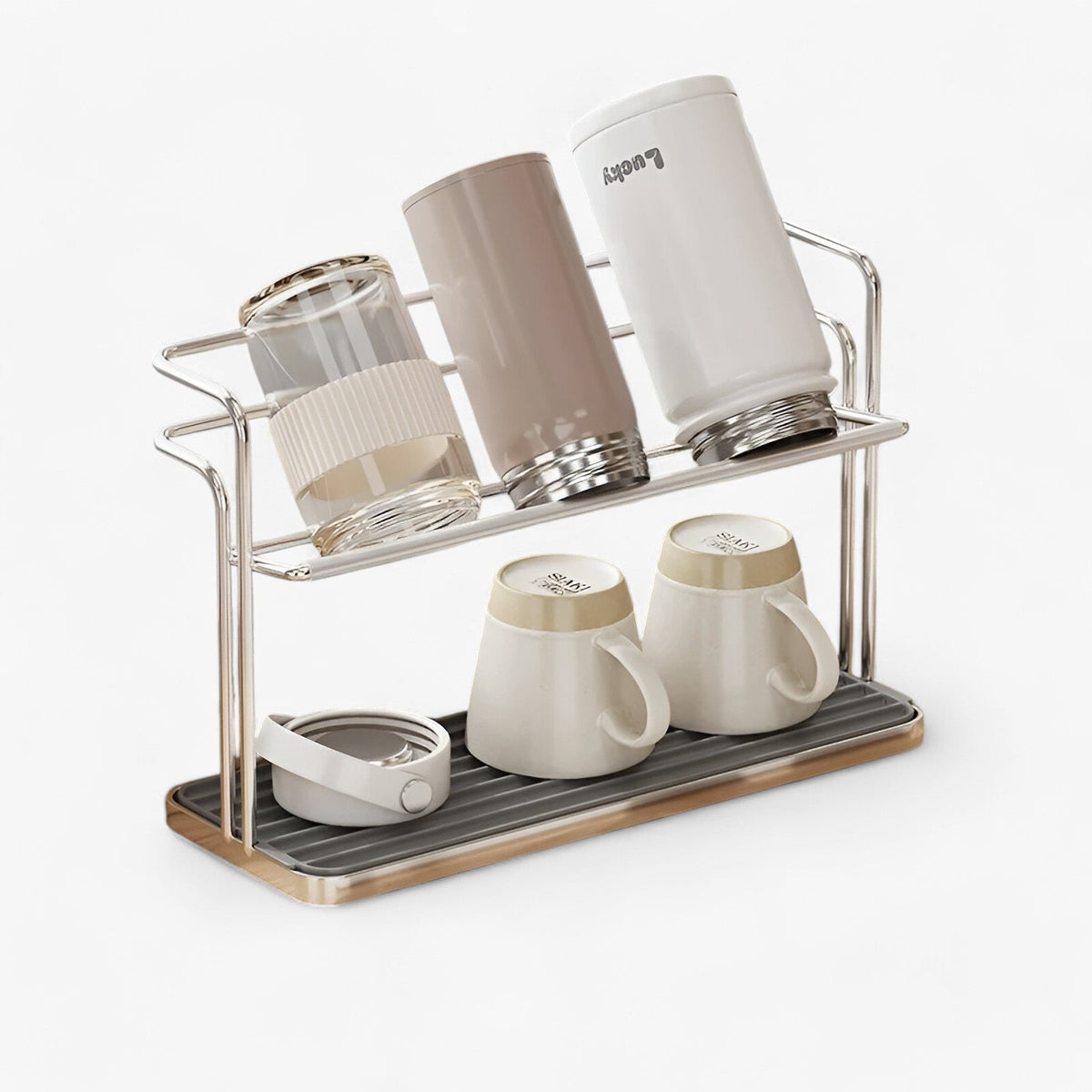 CupEase - Double Your Cup Storage and Dry Faster Instantly