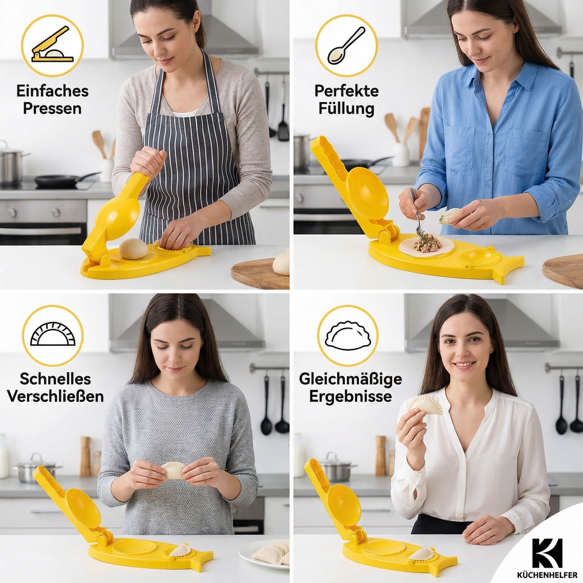 1+1 FREE | DumpliEase – Perfectly Shaped Dumplings Quickly and Cleanly Every Time