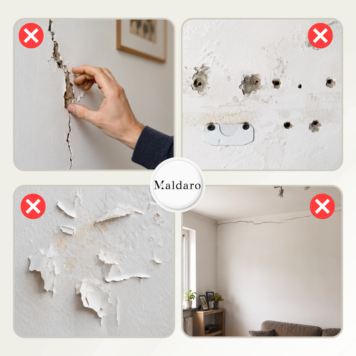 1+1 FREE | PatchQuick - Instantly Restore Walls to Flawless and Paint-Ready Condition