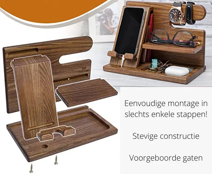 WalnutDepot - Instantly Create Order on Your Desk with Elegant Organization