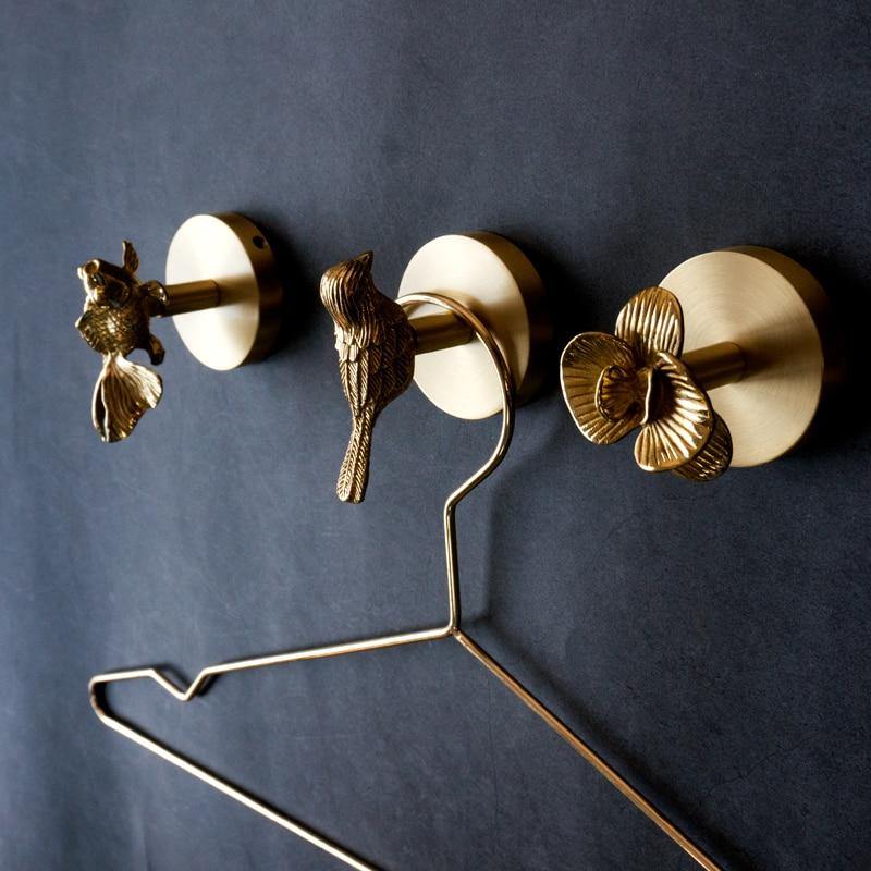WallWonders - Stunning Brass Animal Hooks for Instant Wall Organization