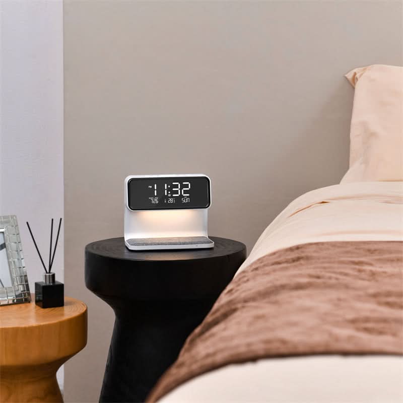 SmartDock – Free Your Nightstand with Light, Charging Station & Alarm Clock