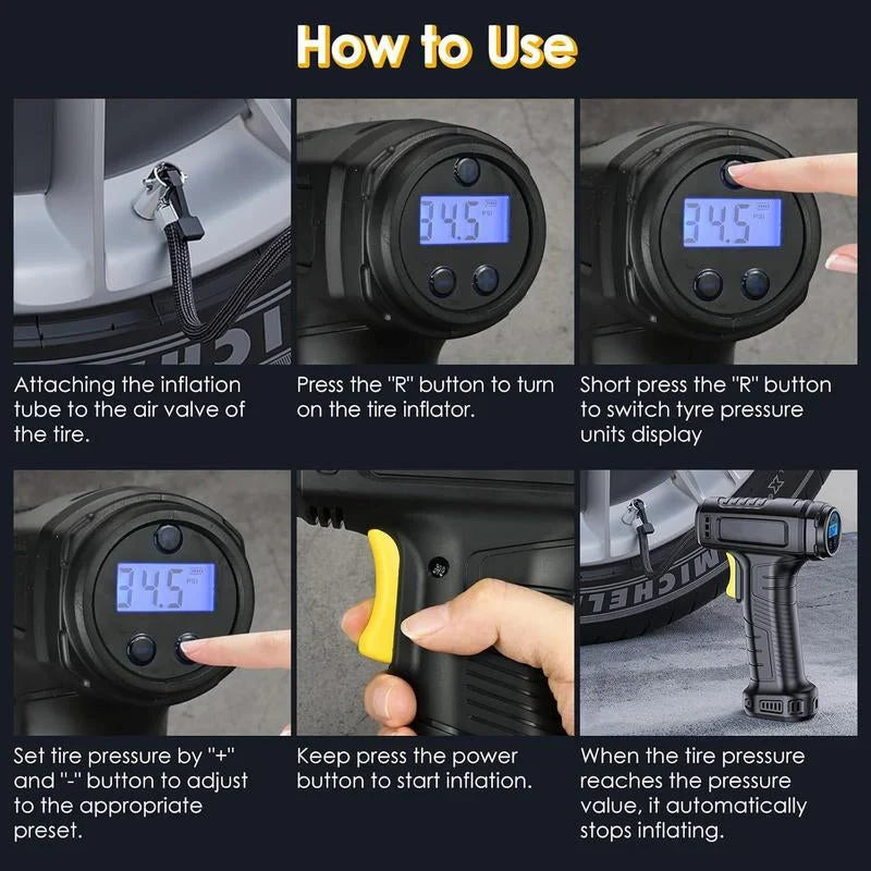 TurboInflate - Fast, Precise Tire Inflation Anywhere
