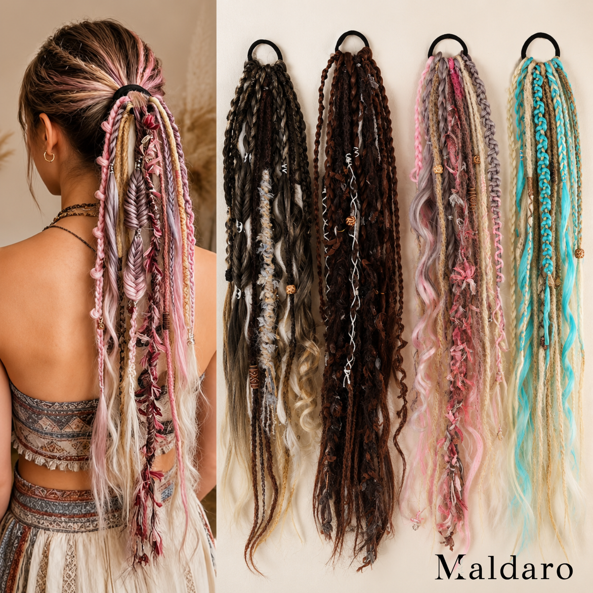 DreadVibe - Instant Boho Dreadlocks for Effortless Style