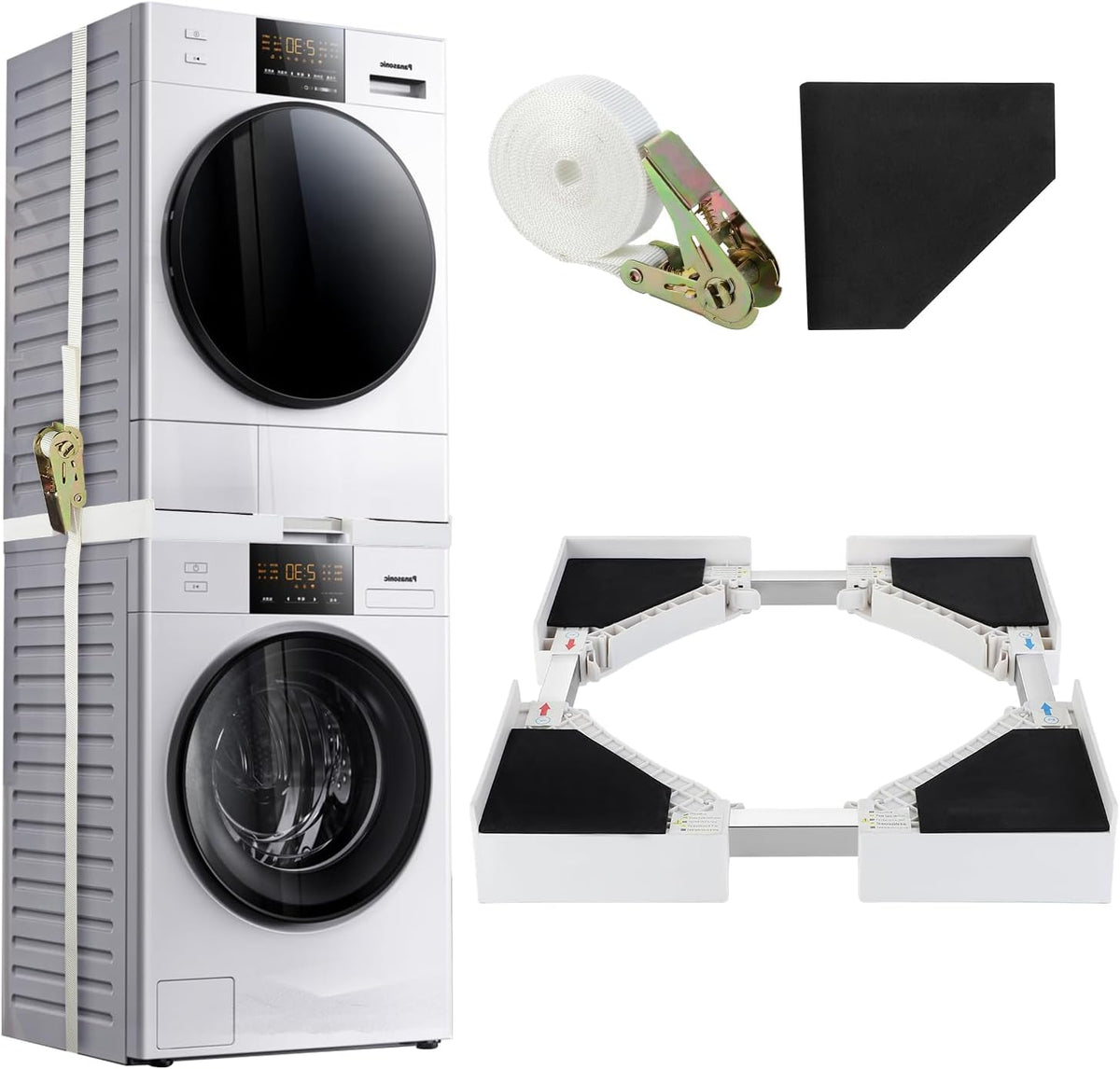 StackRight – Securely Stack Washer and Dryer, Save Space Immediately