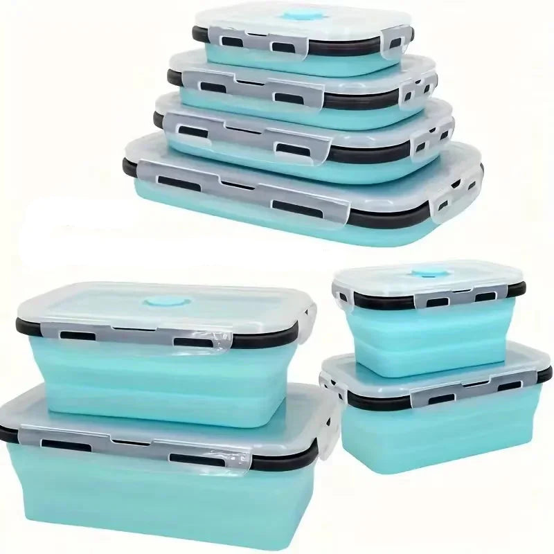 2+2 FREE | FlexiFresh - Save 70% Kitchen Space with Leak-Proof Food Containers