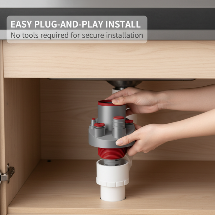 DrainLocker – Connect Multiple Devices Without Leaks or Odors