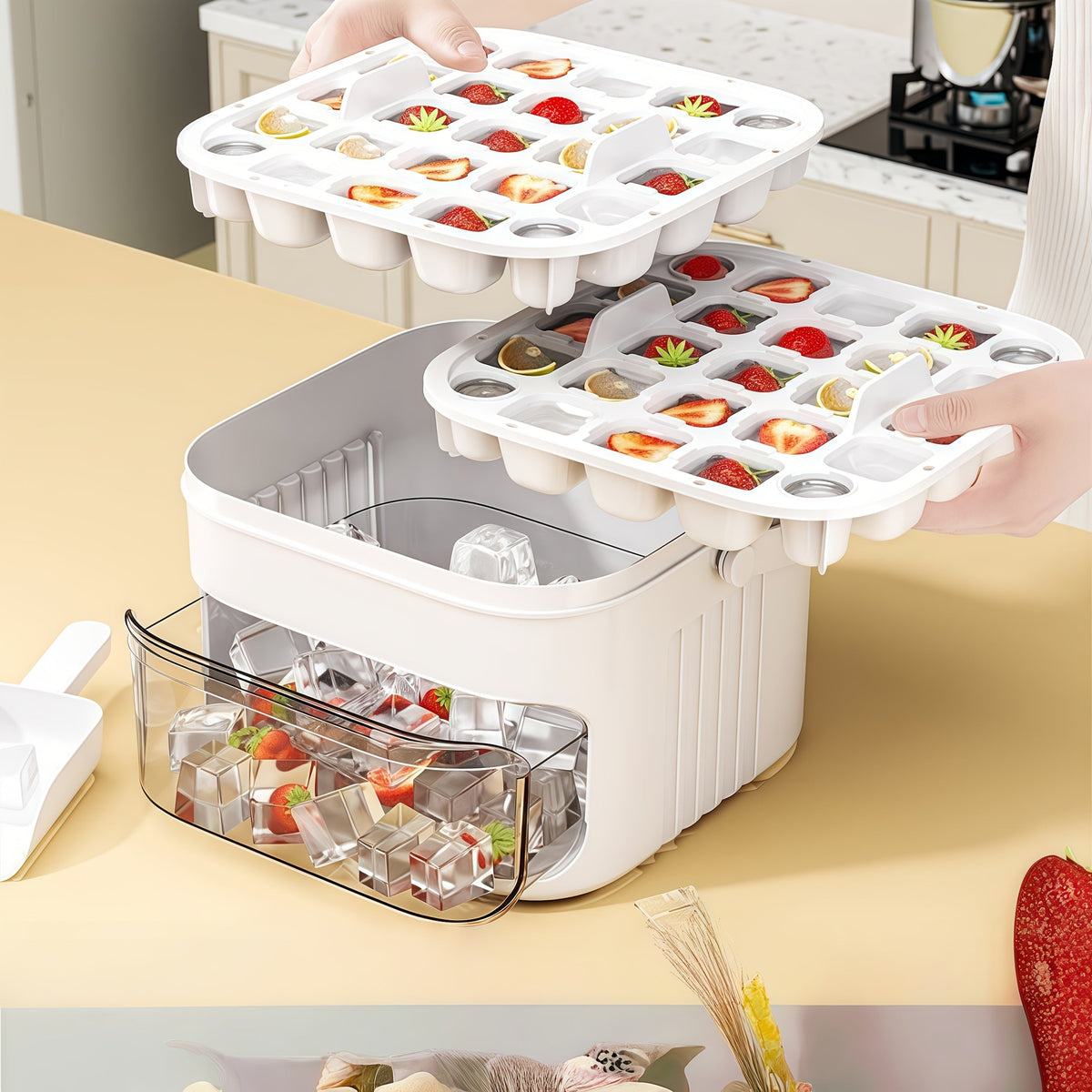 PushIce – Perfect Ice Cubes Released Effortlessly Every Time
