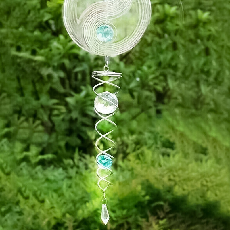 1+1 FREE | CrystalTwister - Metal Crystal Spiral Wind Chime