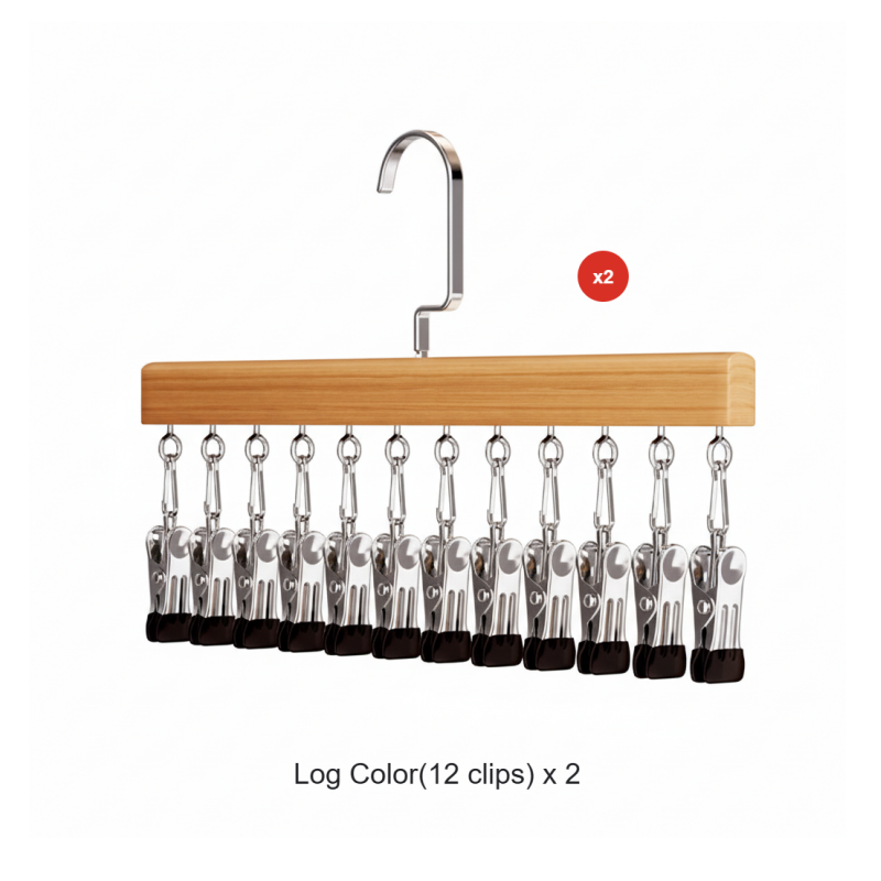 ClosetHaven - Maximize Closet Space with Rotatable Clothes Hanger with 8 Hooks and 360° Rotation