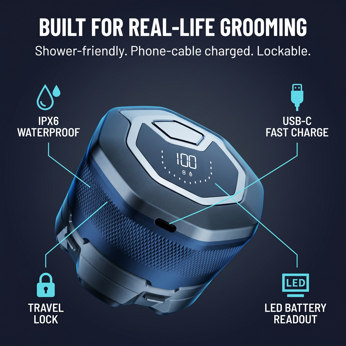 SmoothGlideShaver – Perfectly smooth scalp in under 3 minutes