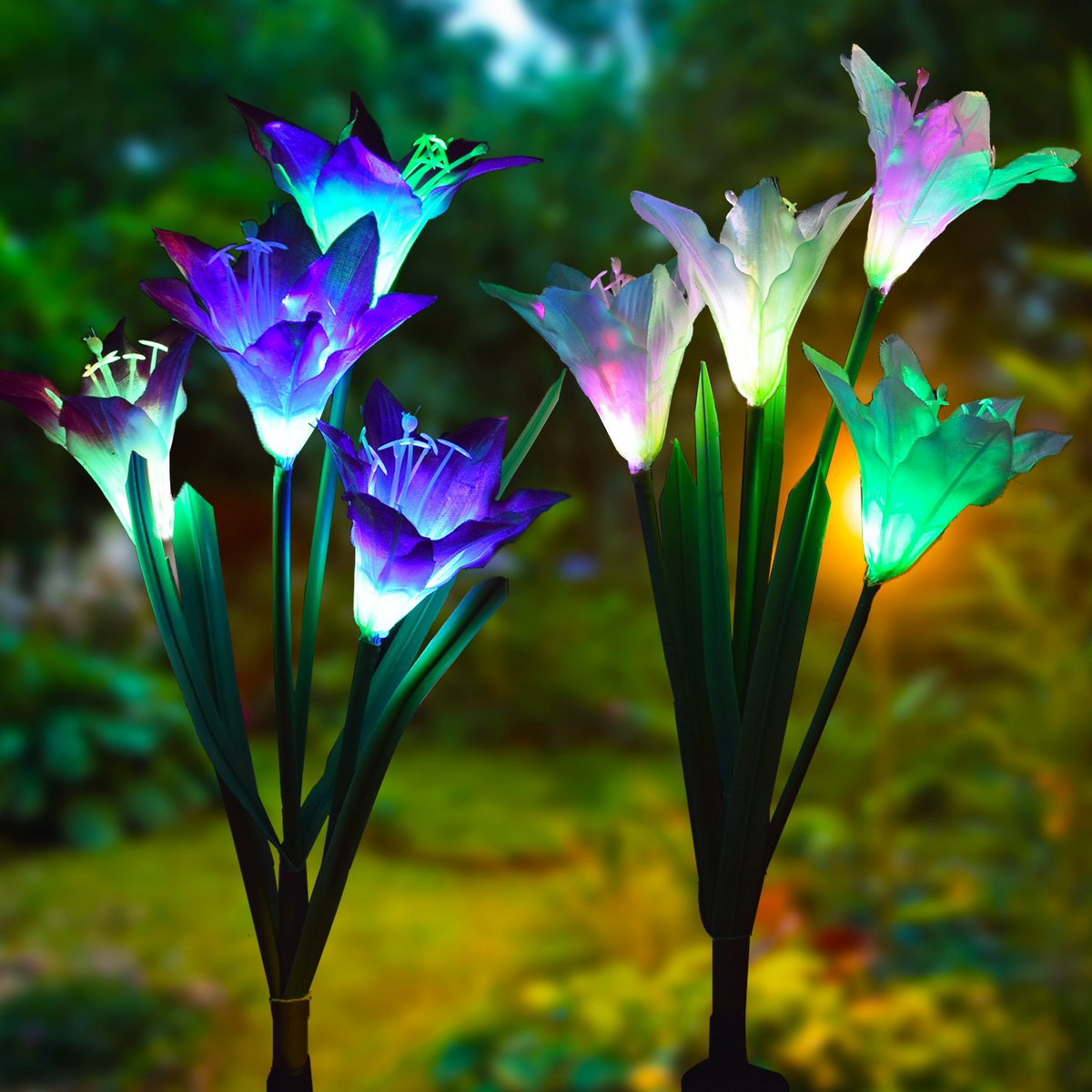 LilyFlair – Effortless, Solar-Powered, Colorful Garden Glow