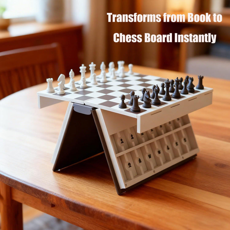 MagnaPlay – Chess Pieces Securely Attached for Effortless Play on the Go