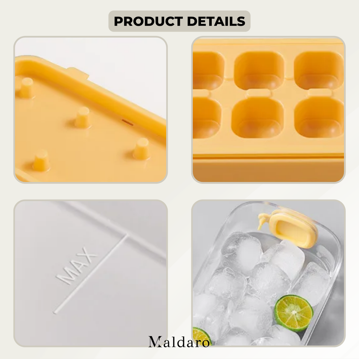GlacioPress - Effortless Perfect Ice Cubes That Cool Quickly