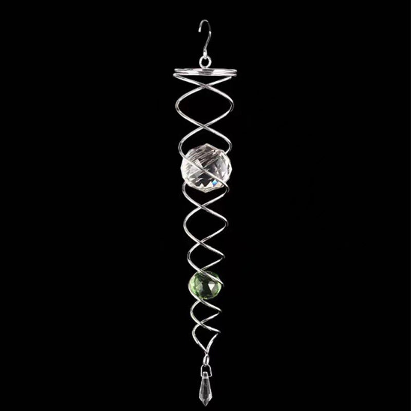 1+1 FREE | CrystalTwister - Metal Crystal Spiral Wind Chime