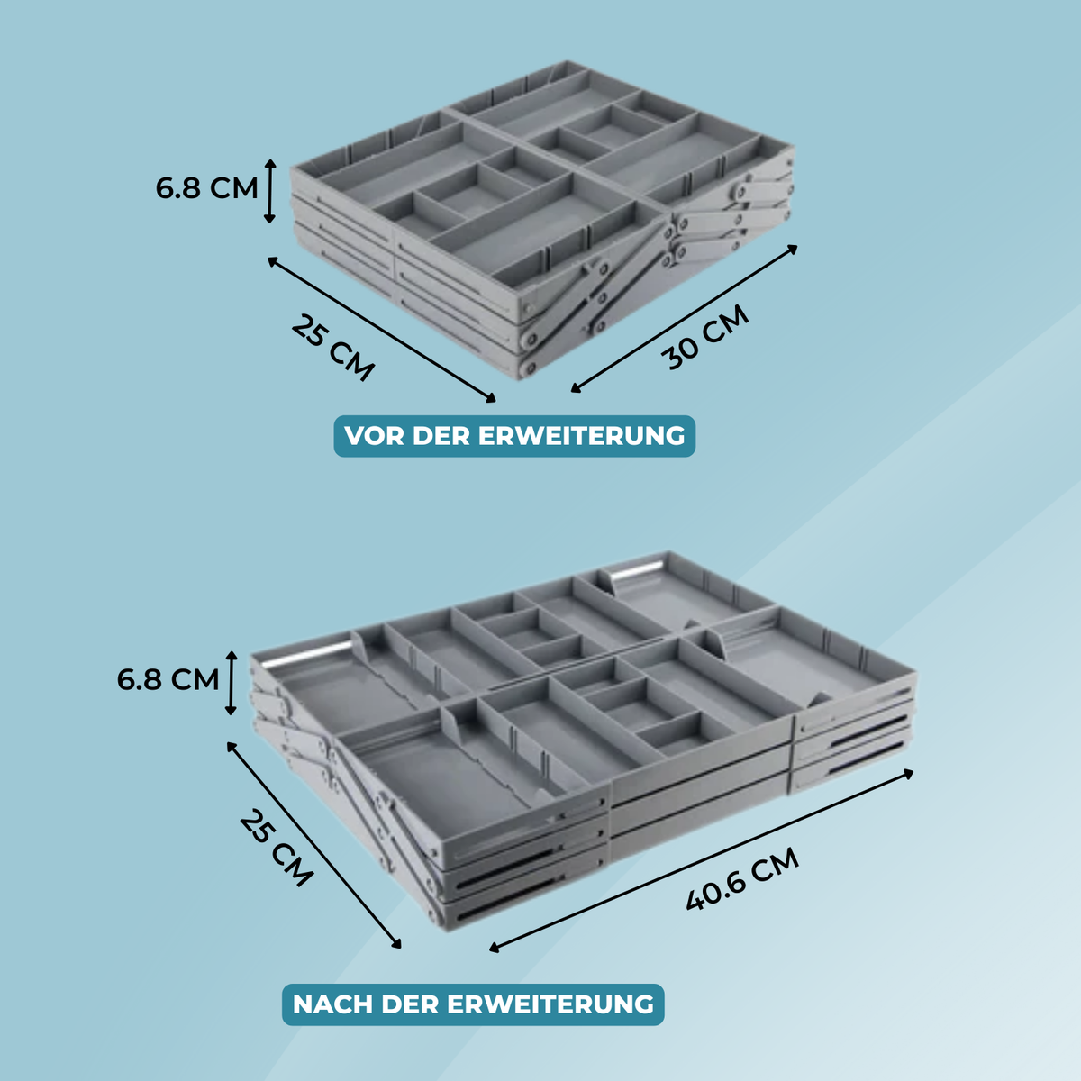 ExpandDrawer - Expandable Smart Drawer Organizer