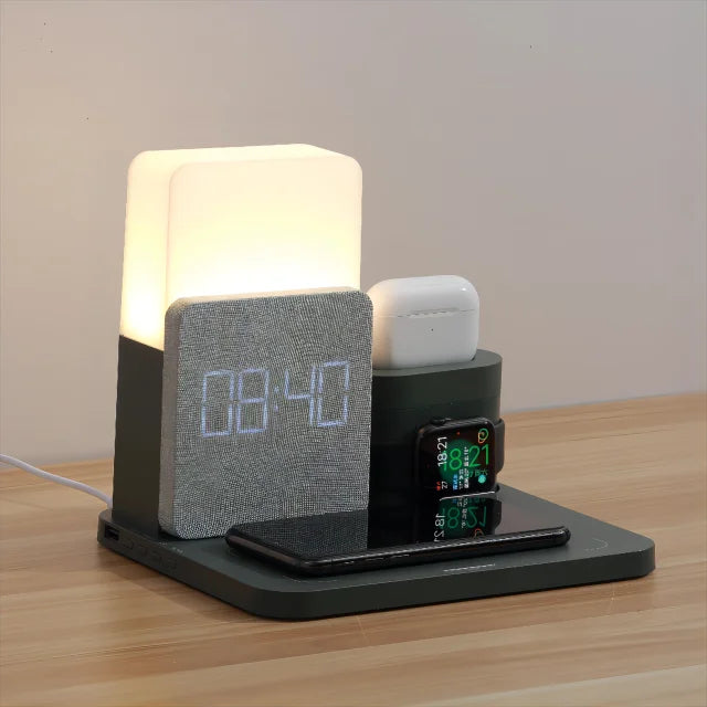 GlowCharge - Declutter Your Nightstand with Fast Charging and Gentle Light
