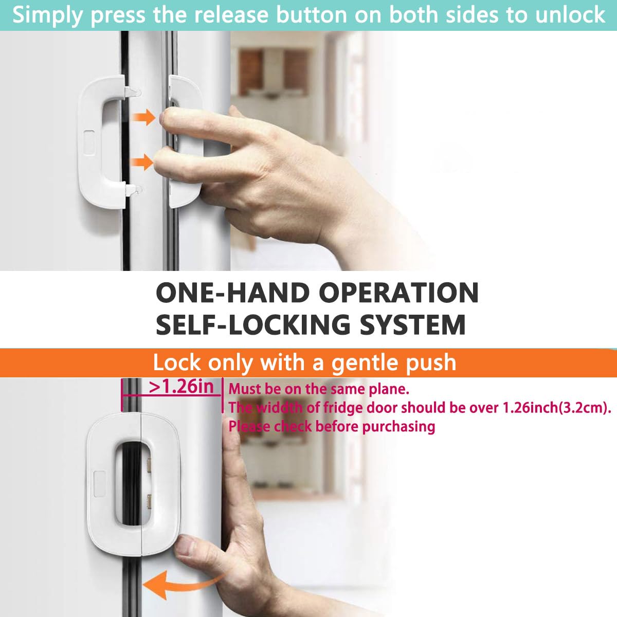 Lockrina – Childproof Refrigerator Without Drilling or Effort