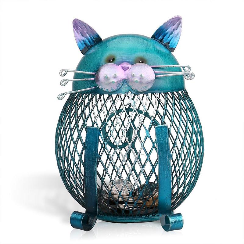BluePurrCoin – Durable Cat Piggy Bank for Stylish, Secure Saving