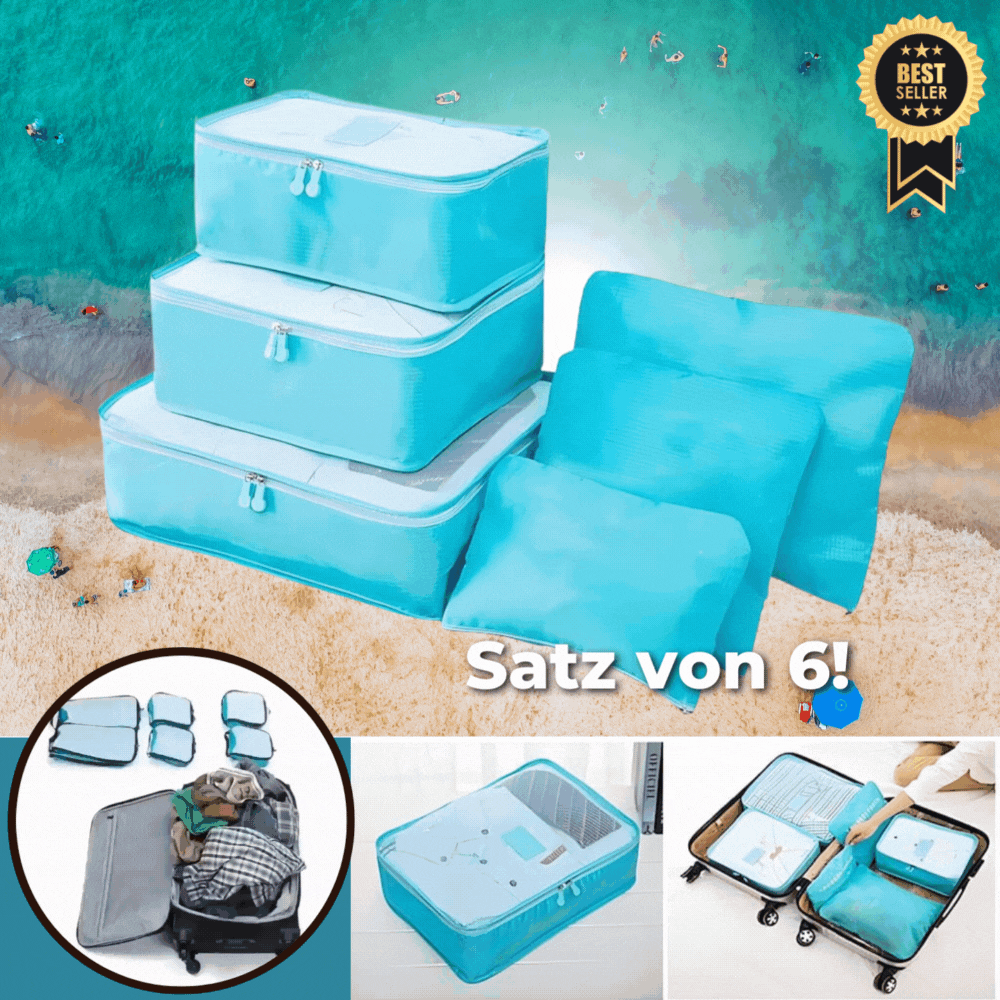 3+3 FREE | TravelOrganizer - Organize Your Suitcase Perfectly! (Set of 6)