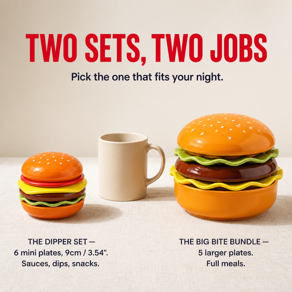 StackBurger – Instantly Create Order on the Table with Stackable Plates