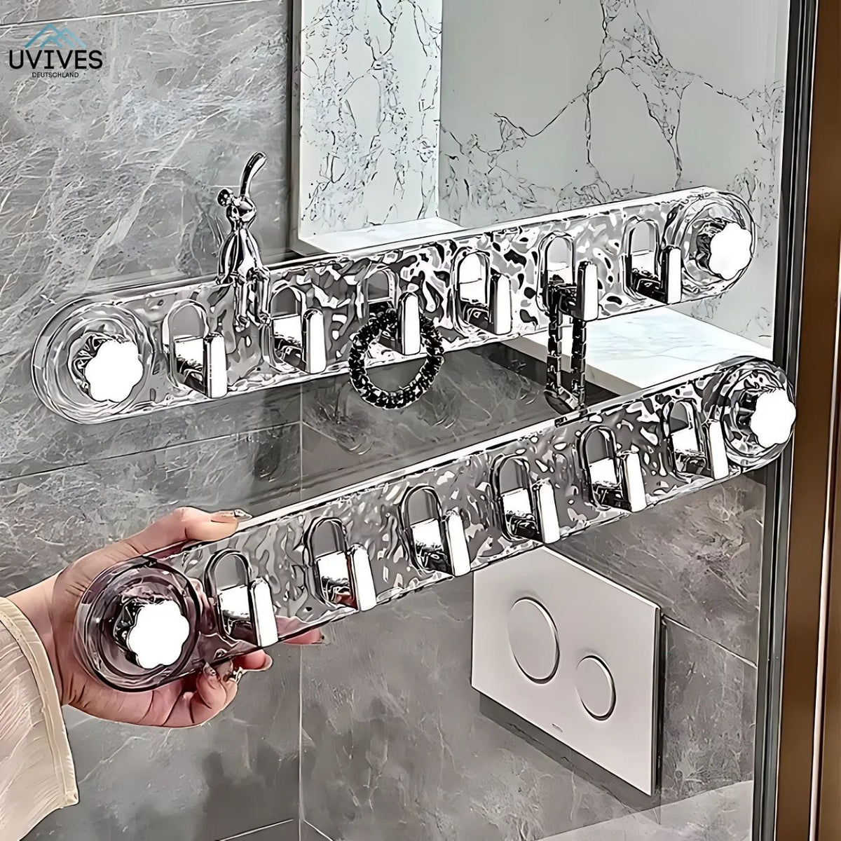 HookHold - Space-saving suction cup hooks with adjustable folding design