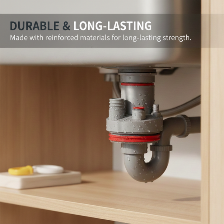 DrainLocker – Connect Multiple Devices Without Leaks or Odors