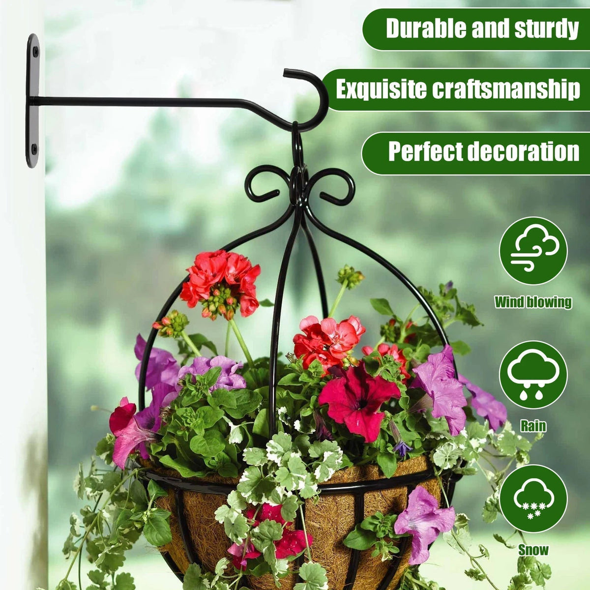 2+2 FREE | WallStrongHooks - Hang heavy plants stylishly and securely