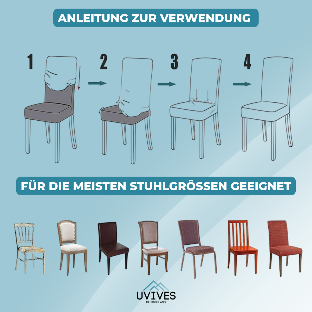 1+1 FREE | EasyChair - Premium Stretch Chair Covers