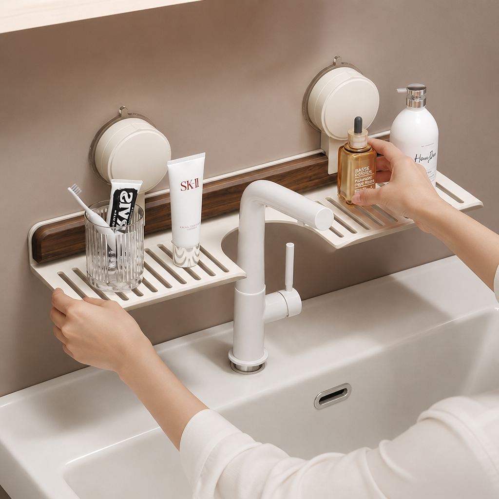 SuctionNest - Instantly Eliminate Bathroom Clutter Without Drilling Walls