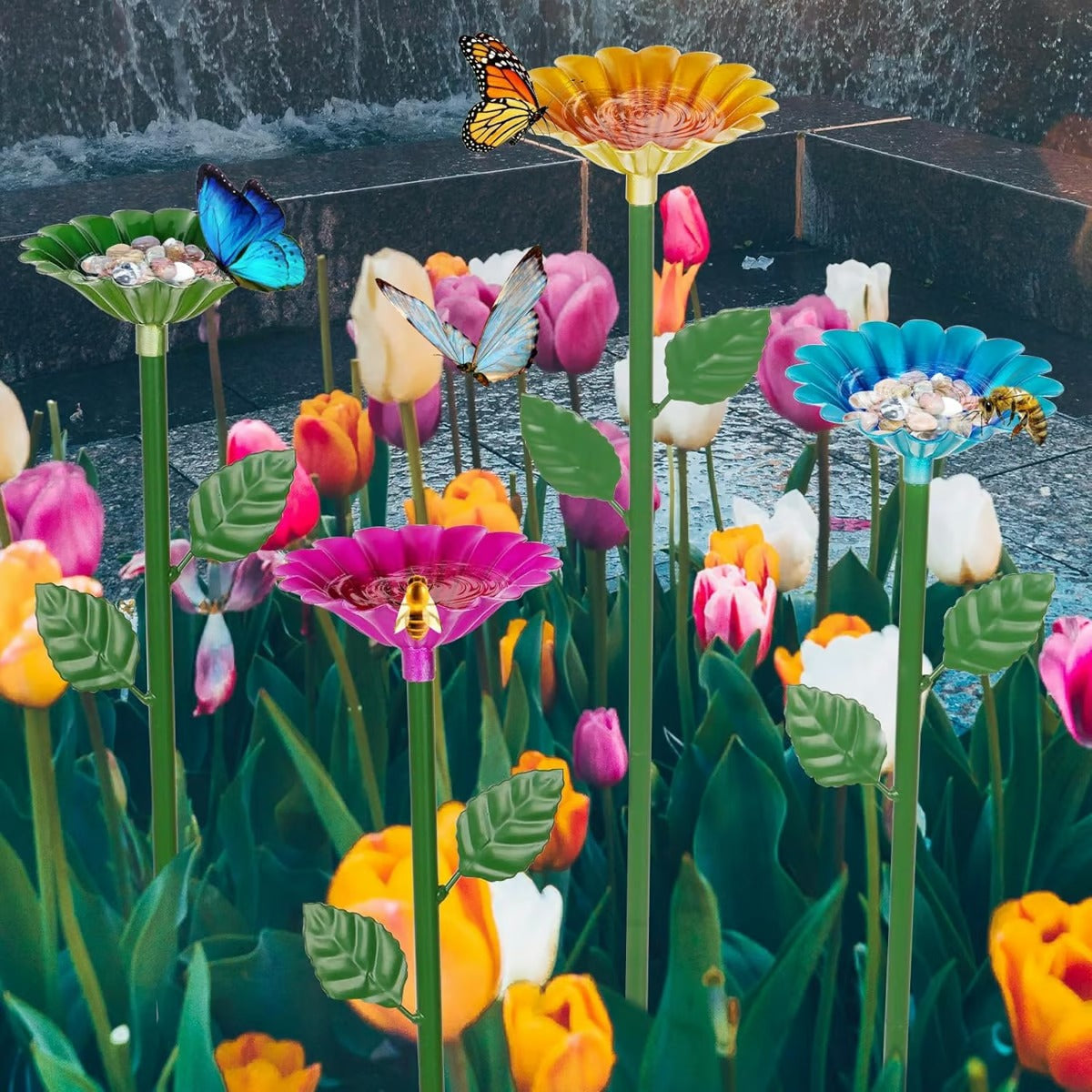 BloomNest - Attracts Bees & Butterflies with Refreshing Pollinator Oasis