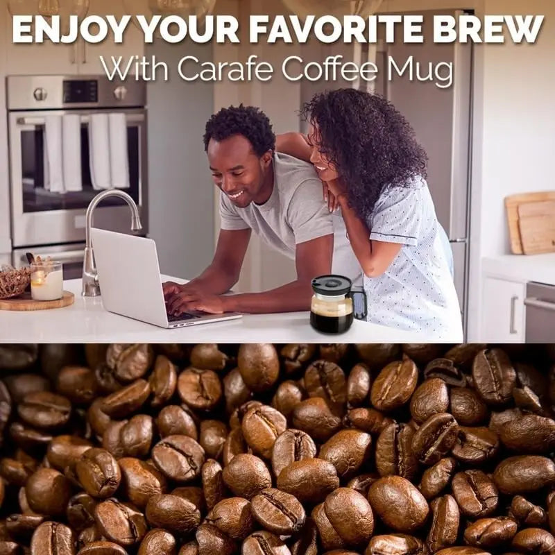 BrewMate – The Stylish Glass Cup in Coffee Pot Design