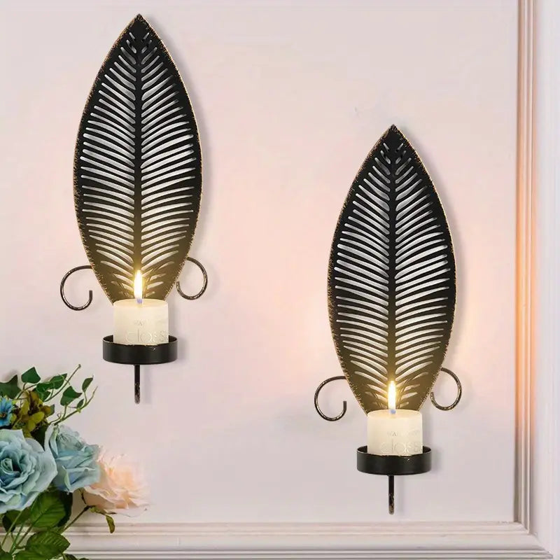 FoliGlow – Leaf-Shaped Candle Holder Set!
