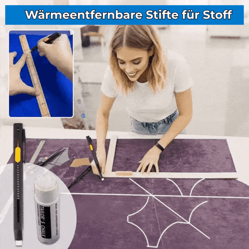 SharpLineMark - Perfect, Clear Fabric Lines That Dissolve with Heat