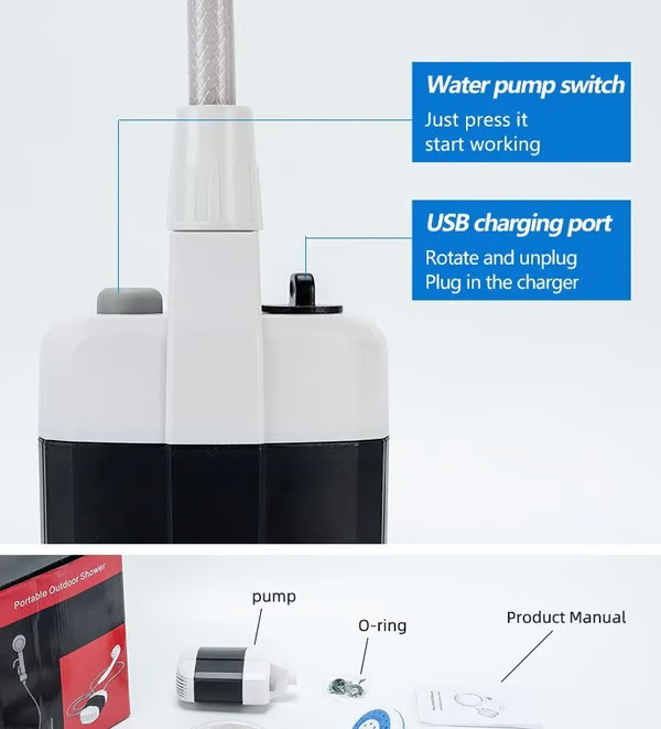ShowerPulse - Instant Powerful Outdoor Shower for On the Go