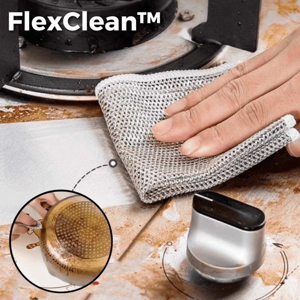 5+5 FREE | FlexClean - Multipurpose Wire Cloths for Stubborn Stains