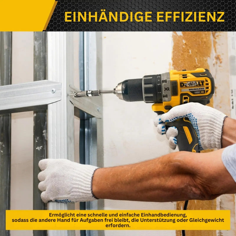 SpringDrill – Screws Instantly Secure with One-Handed Precision Grip Technique