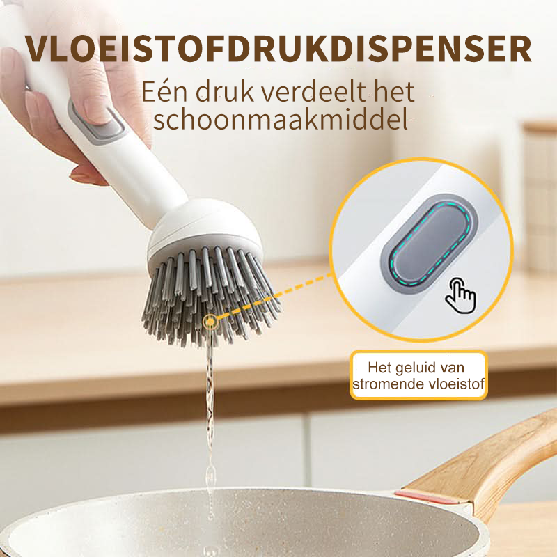 2+1 FREE | 360Scrub – Rotatable Dish Brush with Long Handle