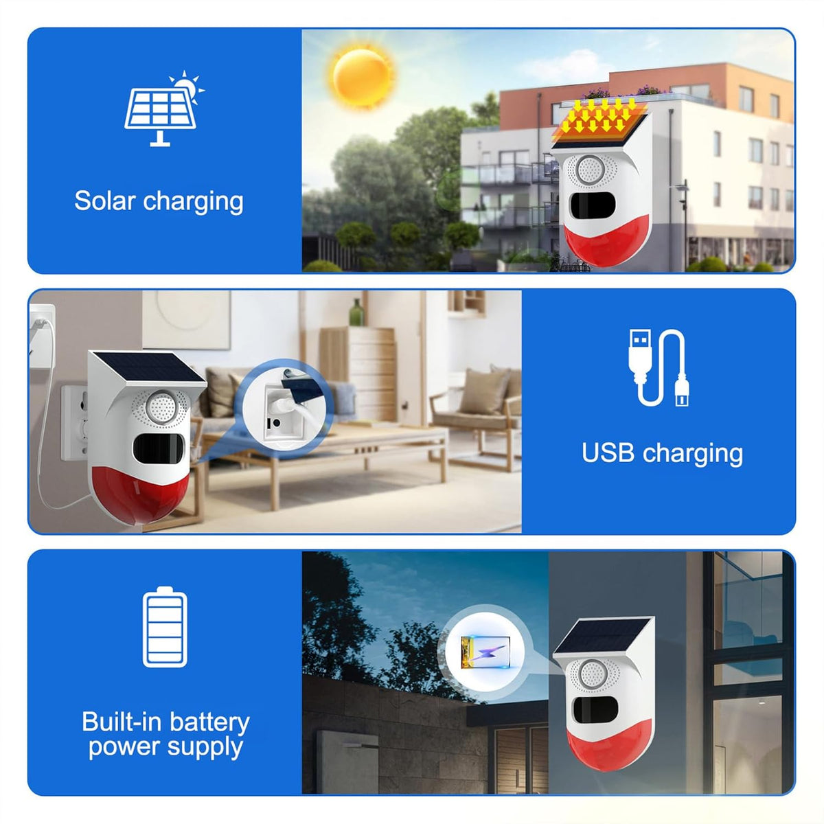 SecureGuardAlert – Quickly Stop Intruders with Loud Siren and Bright Light