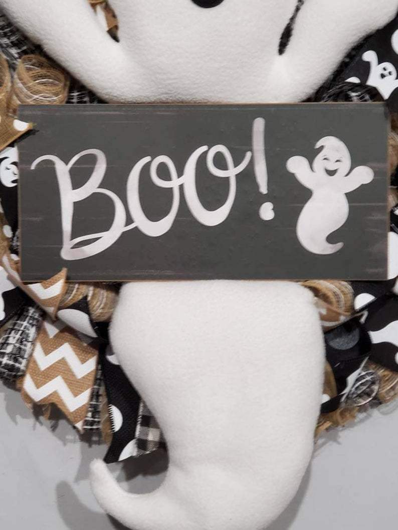 SpookyCharm – Handmade Halloween Wreath in Farmhouse Style!
