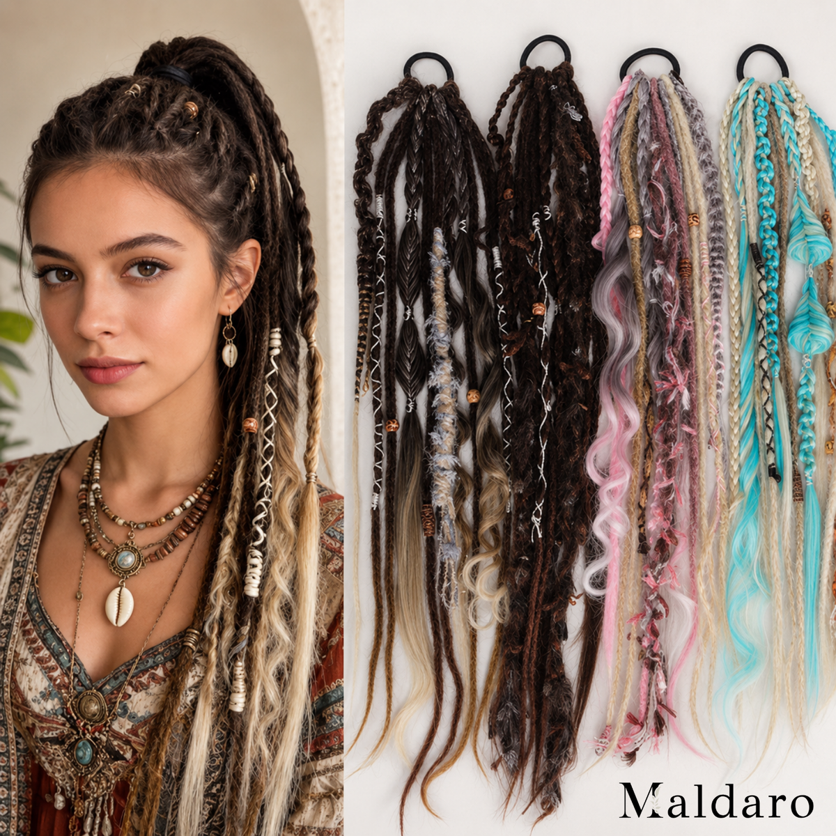 DreadVibe - Instant Boho Dreadlocks for Effortless Style